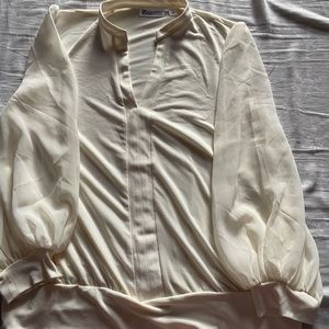 Cream blouse
